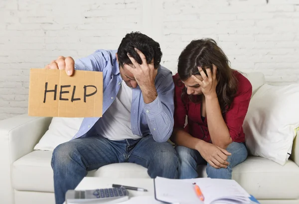 Worried couple learning what happens when your house is foreclosed